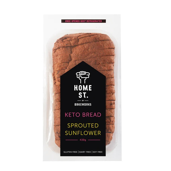 Home St Bakeworks Keto Bread - Sprouted Sunflower 430 g