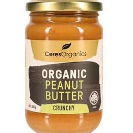 Ceres Organics Organic Peanut Butter Crunchy, Original 300g