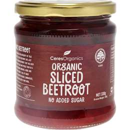 Ceres Organics Organic Sliced Beetroot 330g