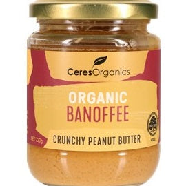 Ceres Organics Organic Banoffee Peanut Butter, Crunchy 220g