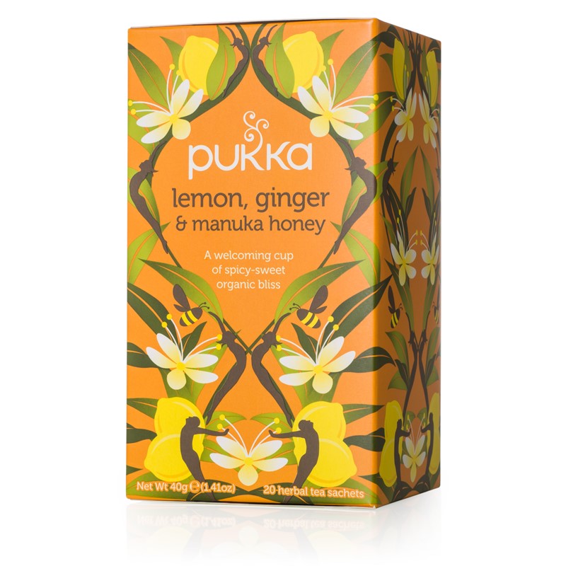 Pukka Lemon, Ginger and Manuka Honey Tea - 20bags