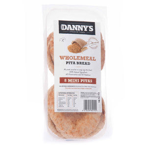 Danny's Pita Bread -  Mini Wholemeal 8pk