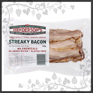 Henderson's Chemical Free Bacon - Streaky 300gmm