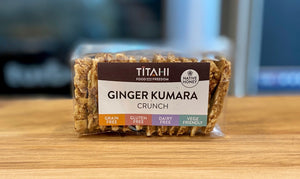 TITAHI Ginger Kumara Crunch Biscuits - Gluten Free. (145g pk)
