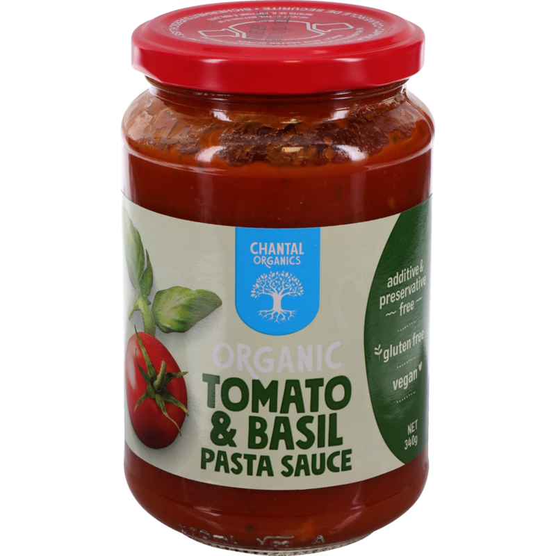 Chantal Organics Organic Tomato & Basil Pasta Sauce 340g