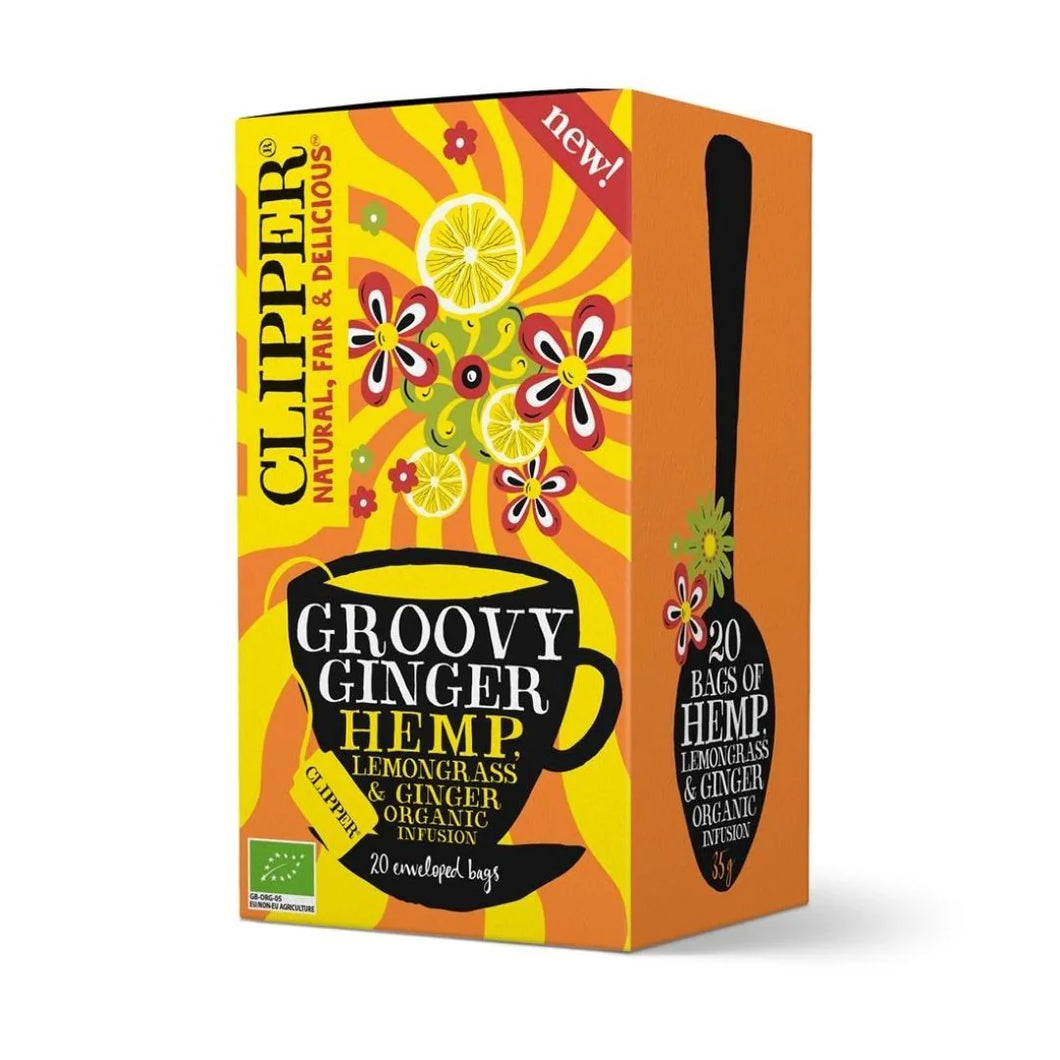Clipper Ginger, Hemp & Lemongrass tea 20