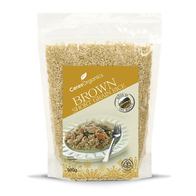 Ceres Organics Brown Short Grain Rice 500g