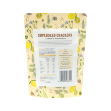 Load image into Gallery viewer, Superseed Lemon &amp; Poppyseed Crackers 120g
