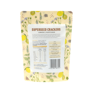 Superseed Lemon & Poppyseed Crackers 120g