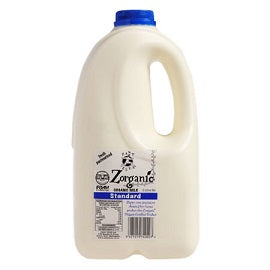 Zany Zeus Organic Milk Full Cream Blue 2 litre