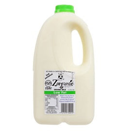 Zany Zeus Organic Milk Green Trim 2 litre